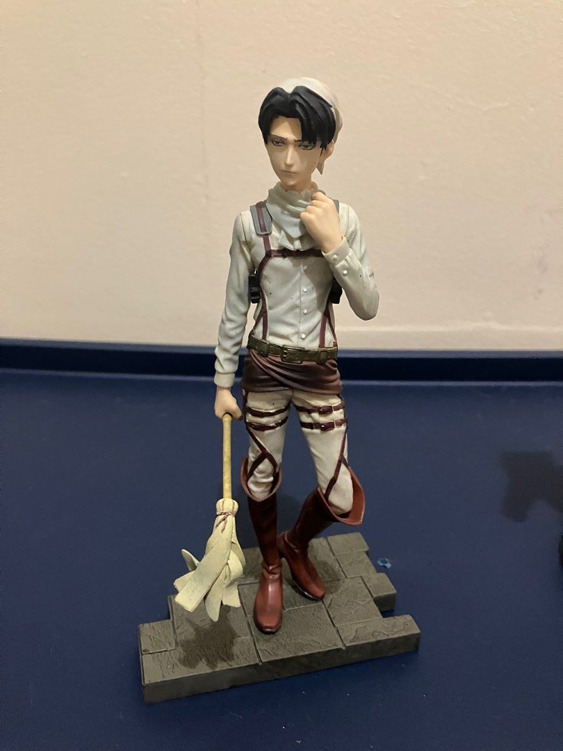 Attack on Titan Cleaning Levi Figure (Category: Figurines & Statues) located in Rizal. Submitted by bulletlily (Listing ID 1364864266, Image 3). Description: Loose (no box) WYSIWYG 1500 for both Rush Can provide more photos. Pm lang RFS moving out MOP bank transfer, gcash, maya MOD lalamove, grab express, gogo express Loc Manggahan, Pasig For pick up only. Walang time mag drop off sa courier .