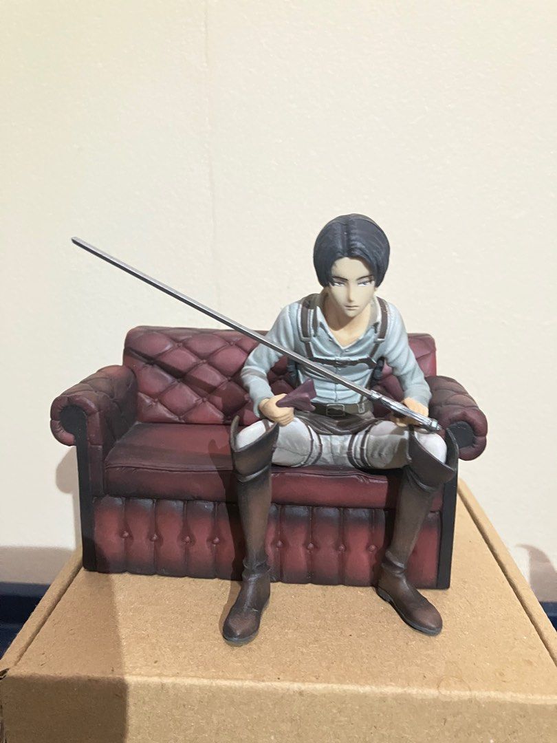 Attack On Titan Levi Figures (Category: Figurines & Statues) located in Rizal. Submitted by bulletlily (Listing ID 1364854497, Image 1). Description: Loose (no box) As is MOP bank transfer, gcash, maya MOD SDD, GGX Loc Manggahan, Pasig For pick up only. No time mag drop off sa courier .