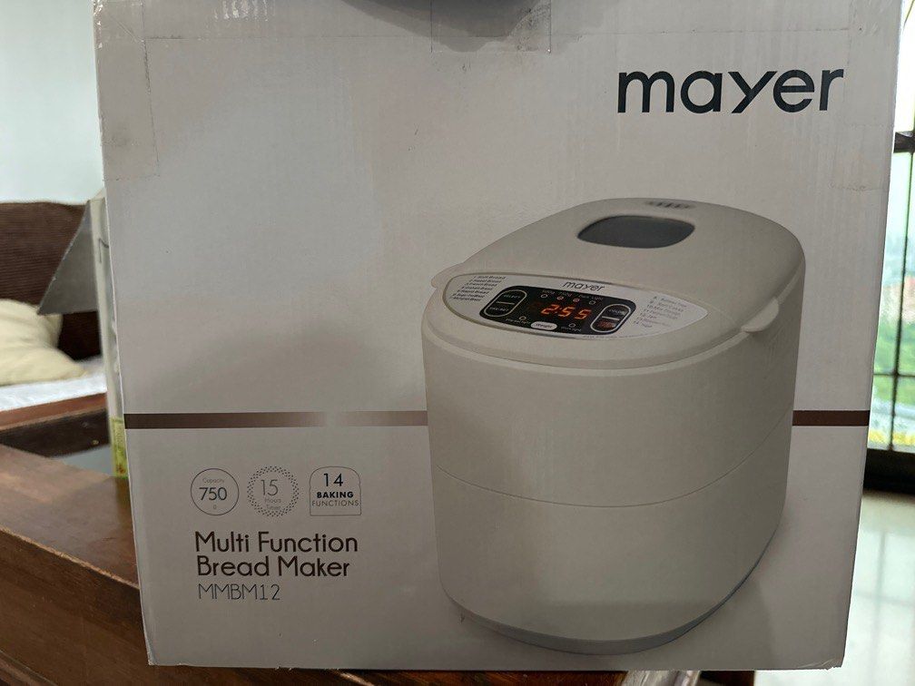 BNIB Mayer Multi Function Bread Maker (Category: Cookware & Accessories) located in Singapore. Submitted by katiewk (Listing ID 1364835546, Image 3). Description: Still in box. Yet to open. Bought in 2022..