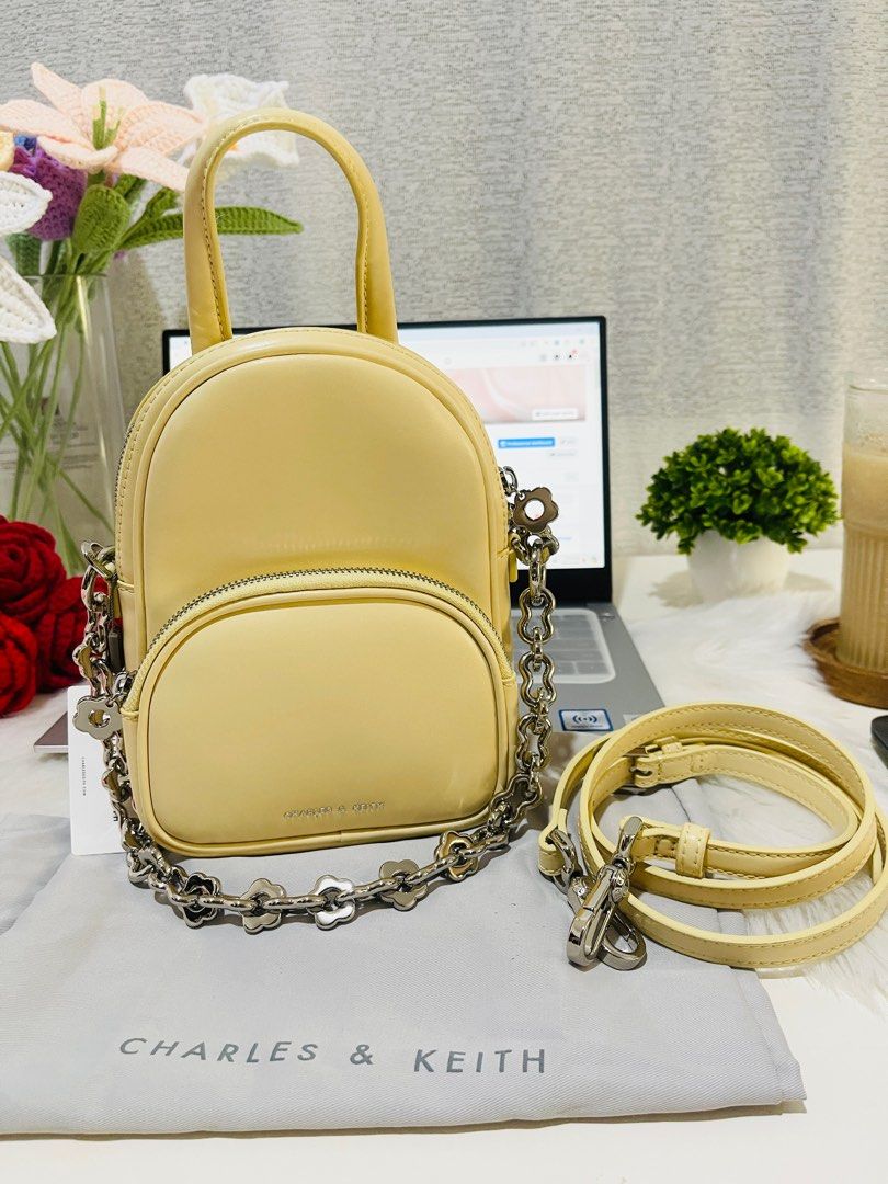 CHARLES & KEITH MINKA DOUBLE POCKET CROSSBAG (Category: Cross-body Bags) located in Subic. Submitted by inday_wardrobe2021 (Listing ID 1364770368, Image 1). Description: Never used with tag CAN Swap to your VANWALK SHOULDERBAG .