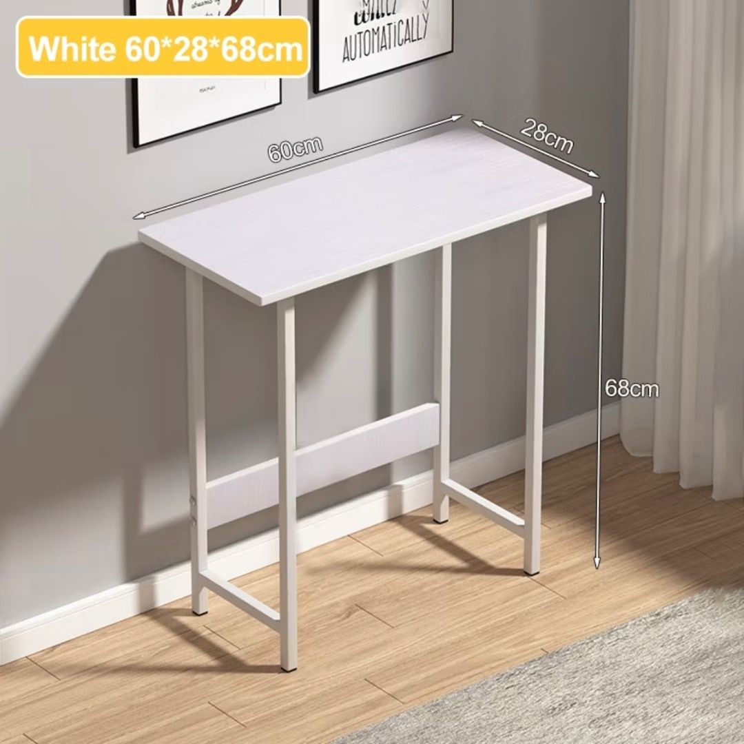 Compact Writing Desk | Small Wooden Study Desk | Minimalist Computer ...