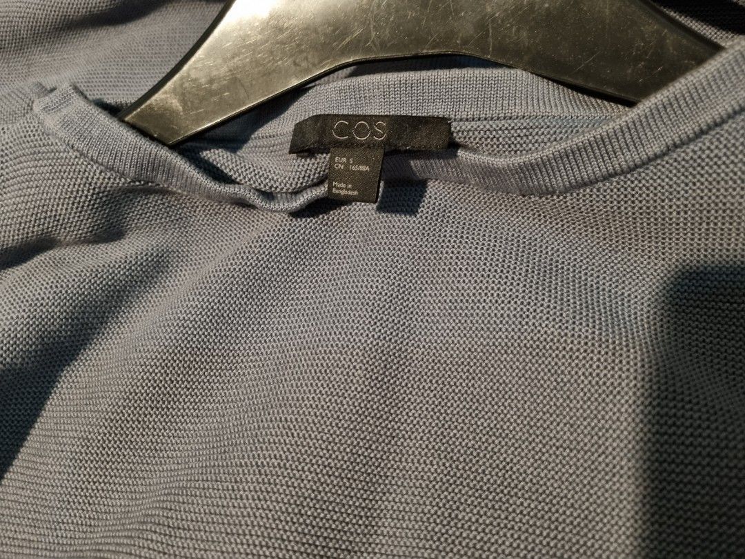COS Knit top (Category: Others Tops) located in Cainta. Submitted by annebc (Listing ID 1364809543, Image 3). Description: Color: powder blue Size: small on tag but will fit medium.