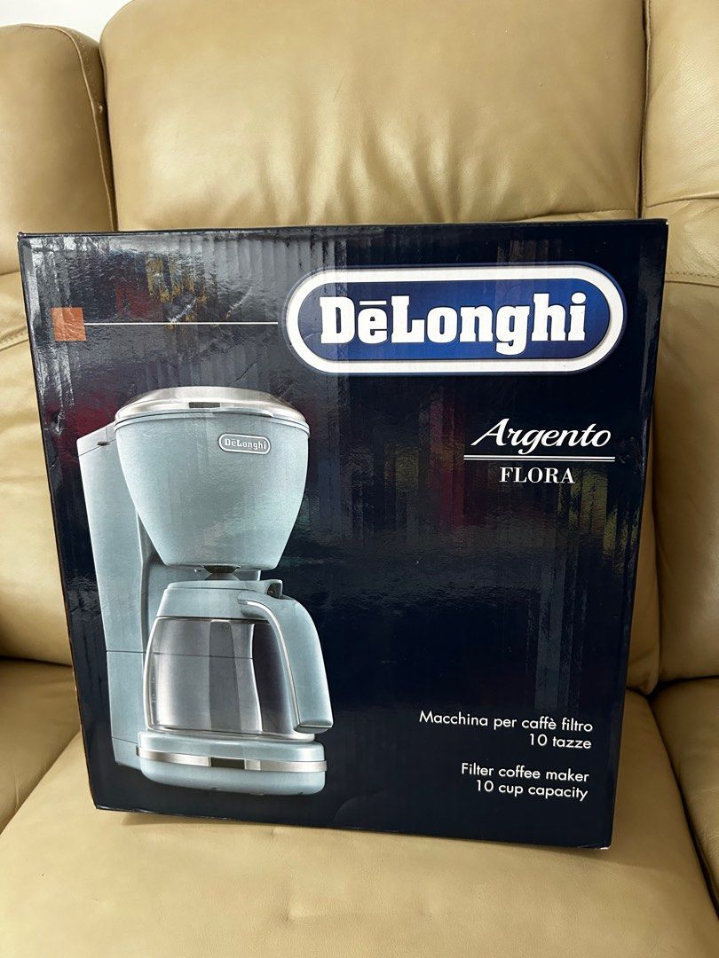 DELONGHI ICMX210 ARGENTO FLORA 系列滴漏咖啡機, 家庭電器, 廚房電器