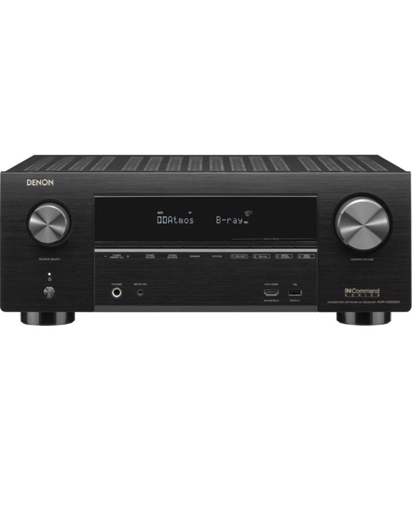 Denon x3600h (Category: Soundbars, Speakers & Amplifiers) located in Singapore. Submitted by amberknowels (Listing ID 1364836726, Image 1). Description: Denon AVR-X3600H (selling due to space issue) comes with box and remote 9.2-channel home theater receiver with Wi-Fi®, Bluetooth®, Apple® AirPlay® 2, and Amazon Alexa compatibility Power and processing: 9-channel amplifier 105 watts per channel into 8 ohms (20-20,000 Hz) at 0.08% THD, with 2 chan