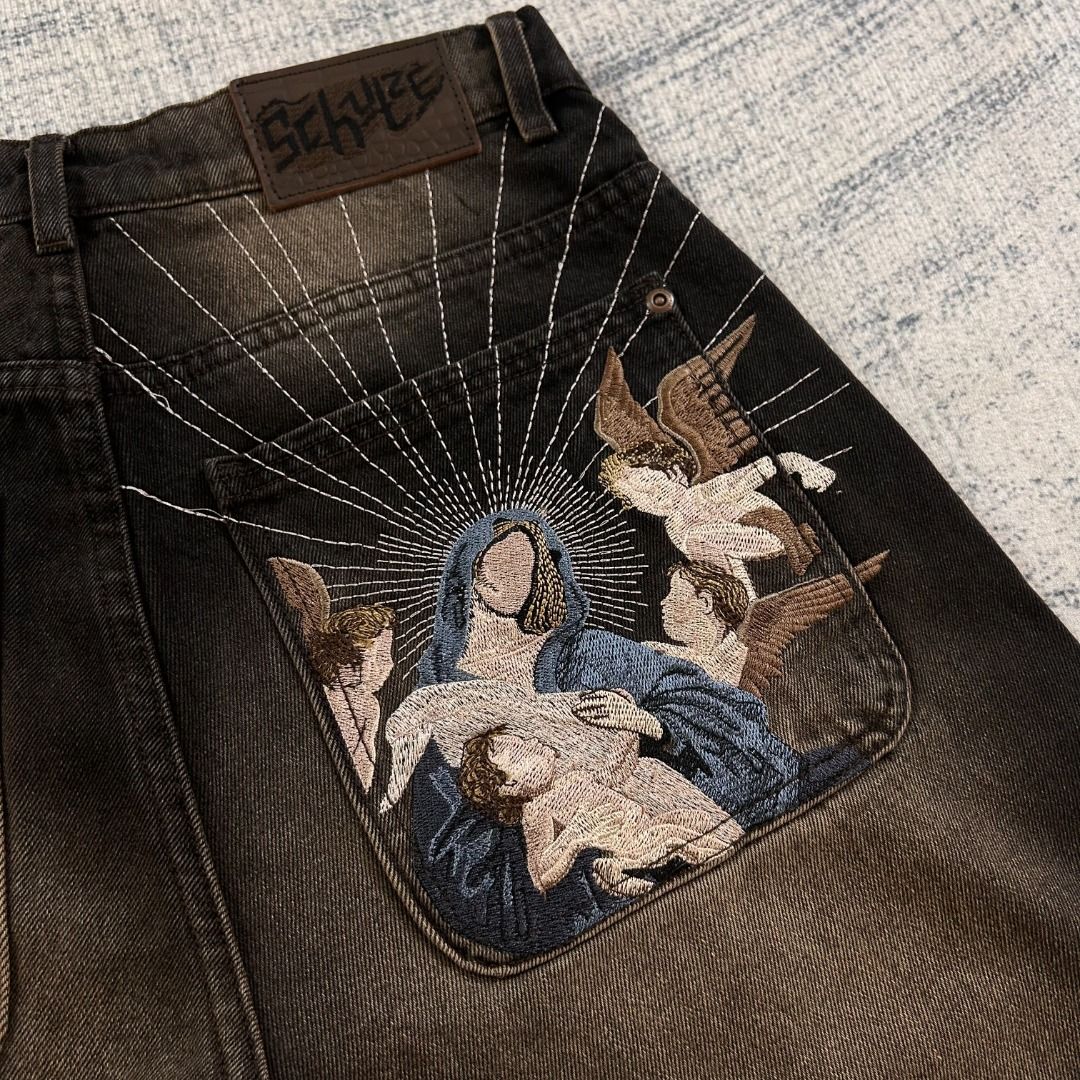 derschutze "awakening" denim brown tint (Category: Jeans) located in Caloocan City. Submitted by archivemf2 (Listing ID 1364923976, Image 3). Description: derschutze "awakening" denim - color: black/brown tint - brand new - complete with tags - sizes available: 30 / 32 / 34 / 36 MOP: Gcash.