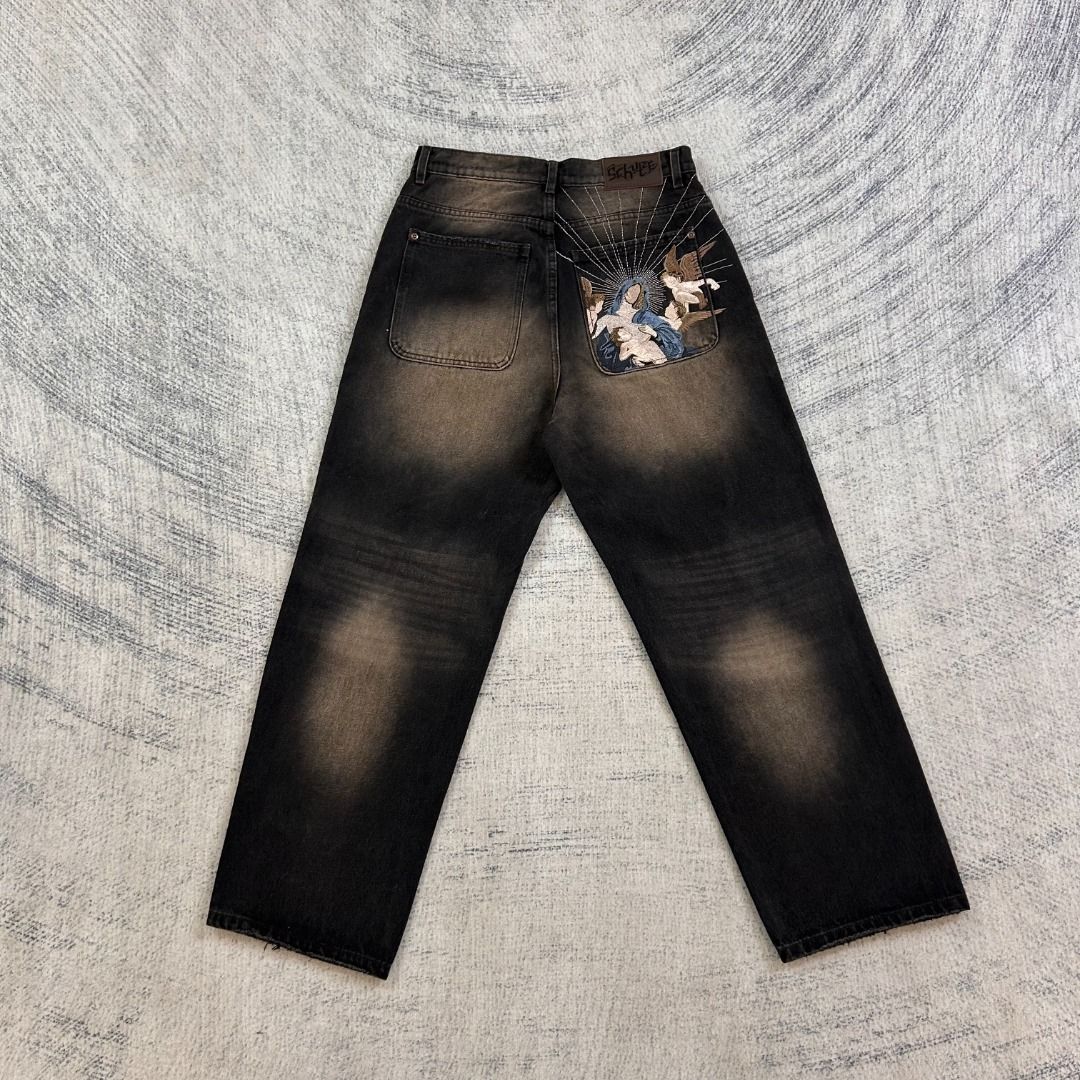 derschutze "awakening" denim brown tint (Category: Jeans) located in Caloocan City. Submitted by archivemf2 (Listing ID 1364923976, Image 1). Description: derschutze "awakening" denim - color: black/brown tint - brand new - complete with tags - sizes available: 30 / 32 / 34 / 36 MOP: Gcash.