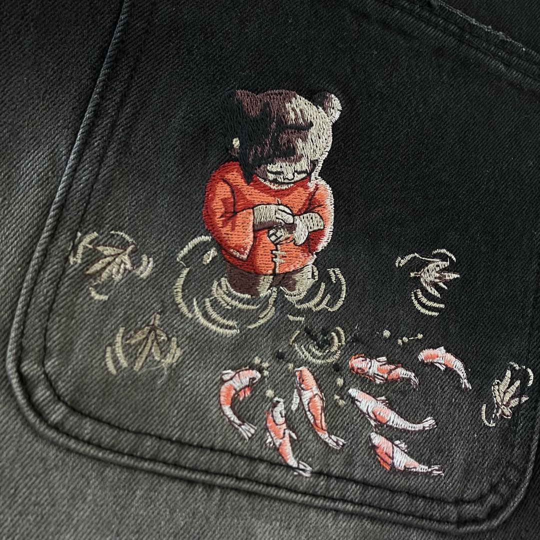 derschutze "koi fish" denim black v1 (Category: Jeans) located in Caloocan City. Submitted by archivemf2 (Listing ID 1364921982, Image 3). Description: derschutze "koi fish" denim black v1 - color: black - brand new - complete with tags - sizes available: 30 / 32 / 34 / 36 MOP: Gcash.
