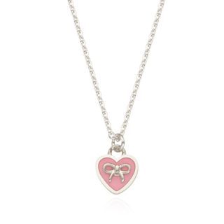 Engbrox silver heart necklace 100% authentic 925+ epoxy