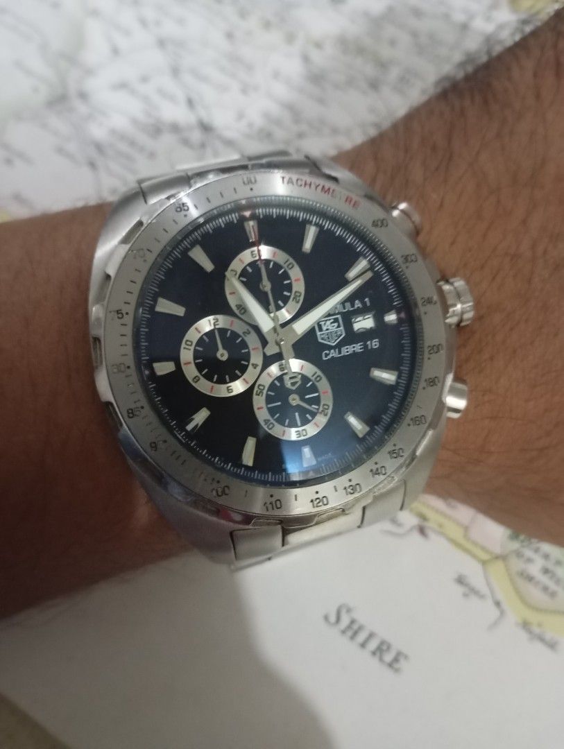 Formula 1 Quartz chronograph (Category: Men's Watches) located in Las Pinas. Submitted by quick_deals_great_finds2 (Listing ID 1364914849, Image 2). Description: Big size 48mm fits wrist 6.8 inches Quartz chronograph with battery Sweeping seconds like automatic Fully functional no issues.