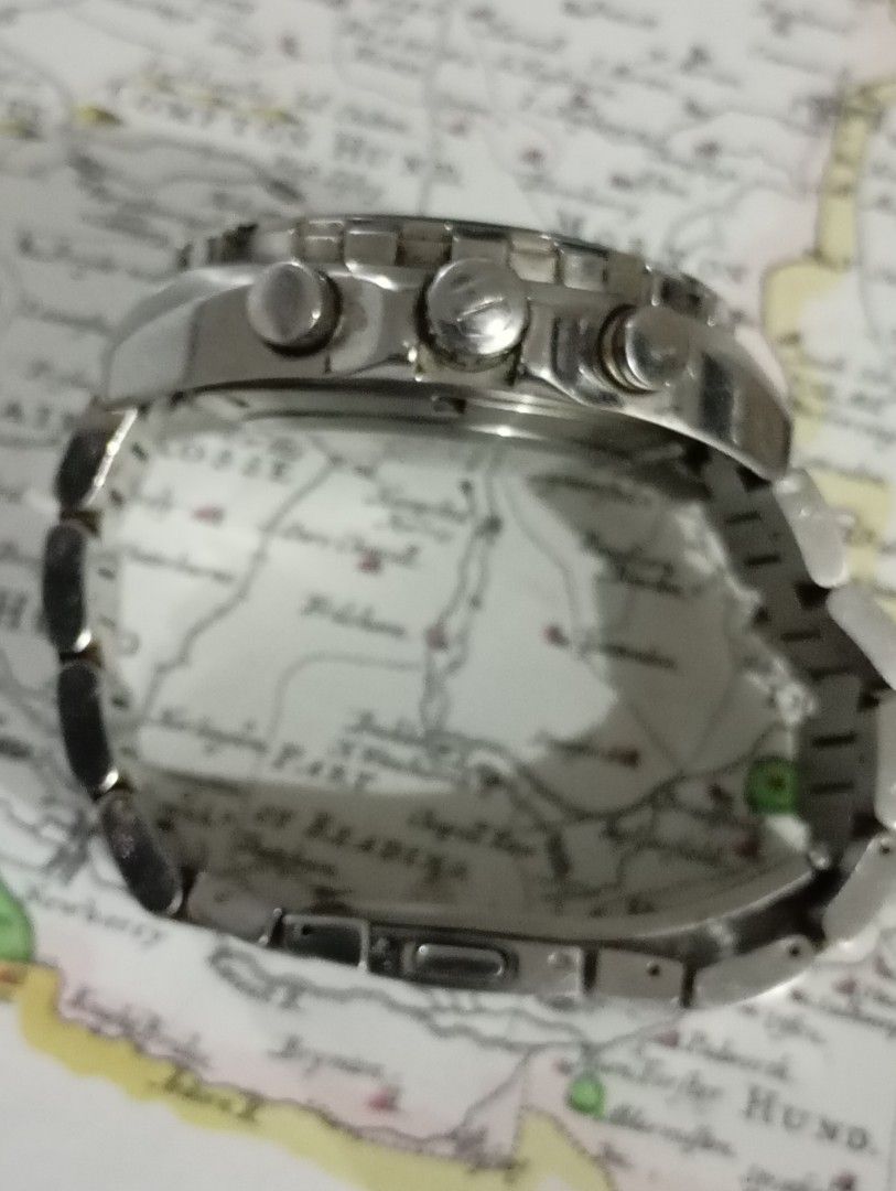 Formula 1 Quartz chronograph (Category: Men's Watches) located in Las Pinas. Submitted by quick_deals_great_finds2 (Listing ID 1364914849, Image 3). Description: Big size 48mm fits wrist 6.8 inches Quartz chronograph with battery Sweeping seconds like automatic Fully functional no issues.