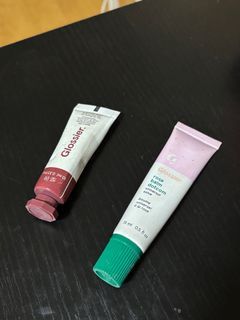 Glossier Cloud Paint (Eve) & Balm Dot Com (Rose)