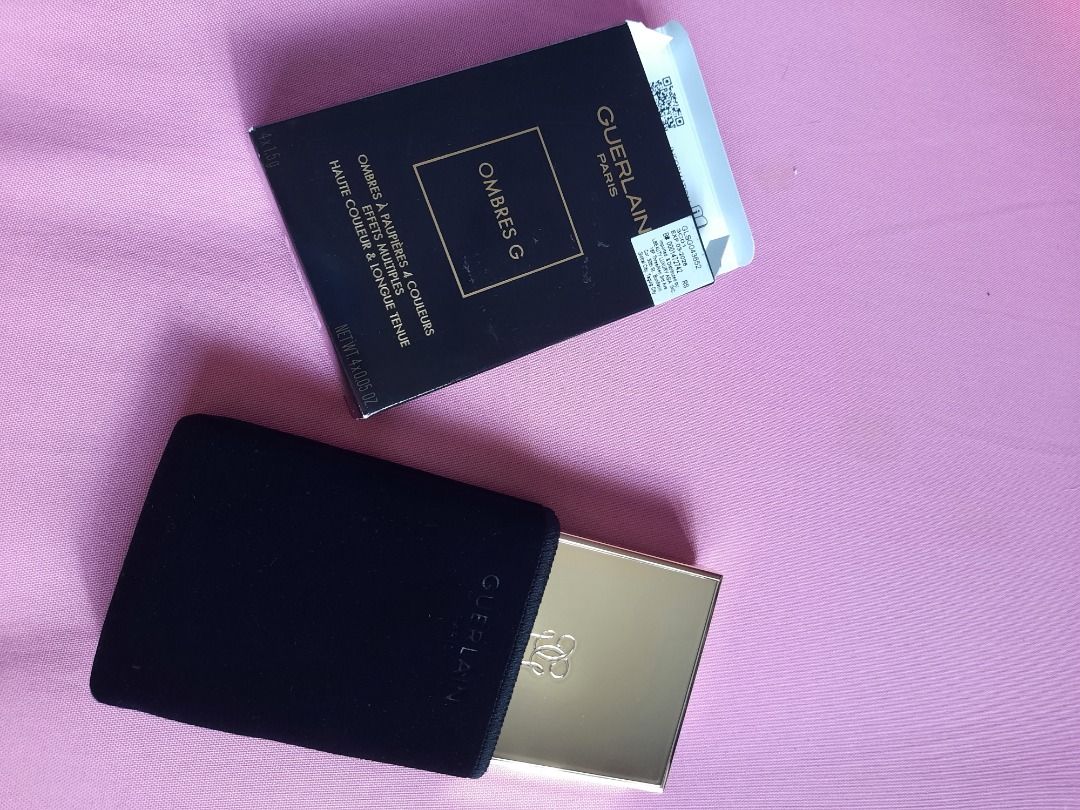 Guerlain Eyeshadow Royal Jungle (Category: Makeup) located in Angeles City. Submitted by Vermilionsky (Listing ID 1364772031, Image 2). Description: Retails for $85 Only swatched twice to try Plastic, pouch still intact Cons: one brush only Price negotiable Price negotiable if you purchase together with one other makeup item from me :) 50% off shipping if you purchase 3.