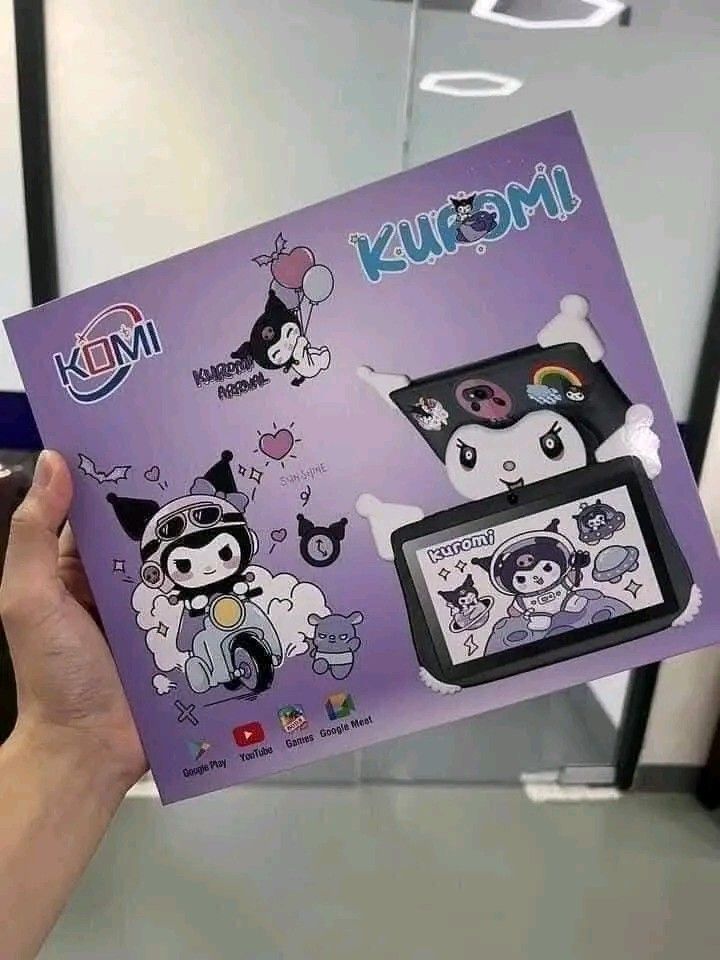 KOMI Kuromi 7'inches tablet (Category: Android) located in Manila. Submitted by ramosmarvi53163 (Listing ID 1364869916, Image 1). Description: KOMI Kuromi 7'inches tablet Brand New 🌹PREMIUM 12RAM | 256 ROM 𝐒𝐩𝐞𝐜𝐢𝐟𝐢𝐜𝐚𝐭𝐢𝐨𝐧𝐬: 🌹SUPPORT SIM 3G/4G/5GLTE 🌹6000MAH BATT 🌹ANDROID 13 🌹HD RESOLUTION 🌹SOFT TOUCH 🌹RAM 12 🌹ROM 256 🌹hua5MP Front 8.0MP 🌹10.1inch 🌹INCLUSION 🌹TOUCHPEN 🌹CHARGER 🌹EARPHONE 🌹MANUAL 🌹TEMPERED/SCREEN PROTECTO