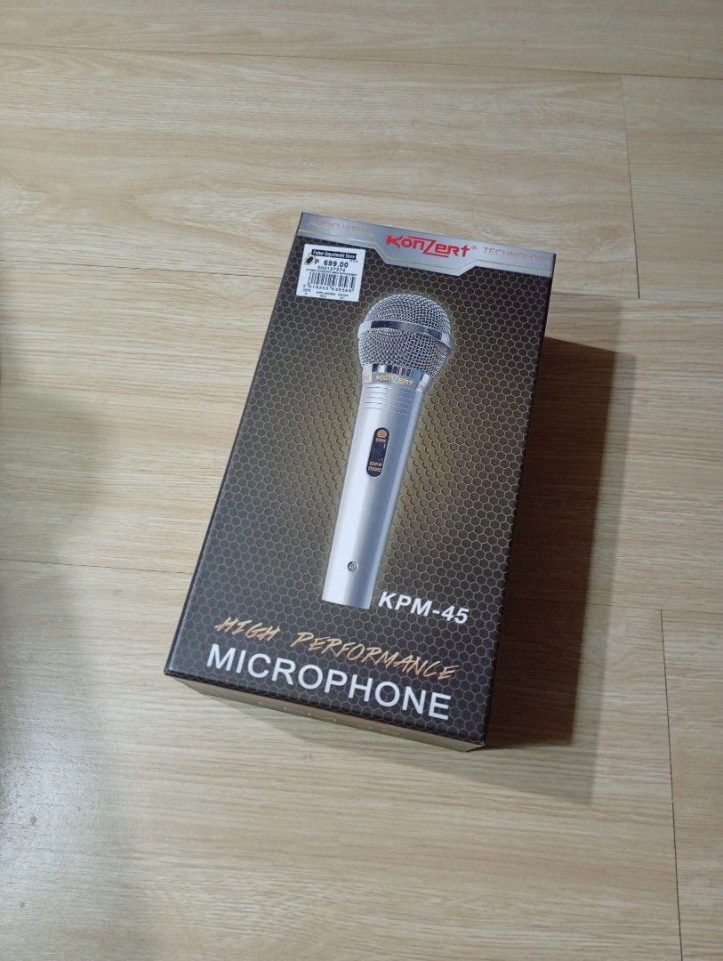 Konzert Dynamic Mic (Category: Microphones) located in Quezon City. Submitted by nobody241625 (Listing ID 1364791540, Image 2). Description: personal use only and used only 3 x . comes with microphone cable approx 20ft long. excellent condition guaranteed. rfs. I just bought a konzert karaoke set with wireless mic included. Quezon city area west ave/Quezon ave/timog. grab shipping ok but shouldered by buyer..