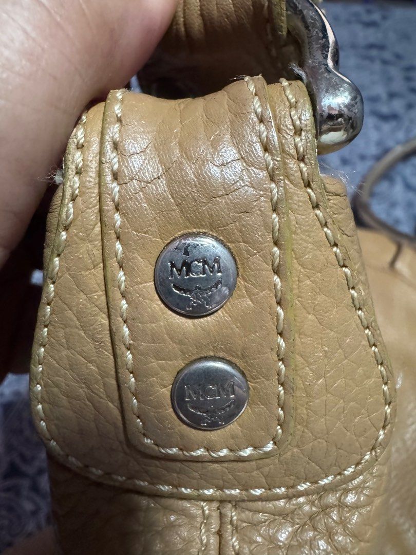 MCM orig. bag (Category: Shoulder Bags) located in Quezon City. Submitted by Lilac (Listing ID 1364792552, Image 2). Description: Pure soft leather. 9 inches H and 14 inches width. Guaranteed original or money back. No issues. Great design. .