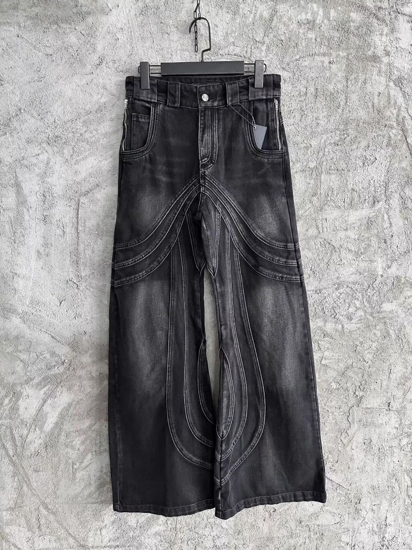 No Faith Studios Heavy Wave Denim Black (Category: Jeans) located in Caloocan City. Submitted by archivemf2 (Listing ID 1364926033, Image 1). Description: No Faith Studios Heavy Wave Denim - color: black wash - brand new - complete with tags - sizes available: 30 / 32 / 34 / 36 MOP: Gcash.