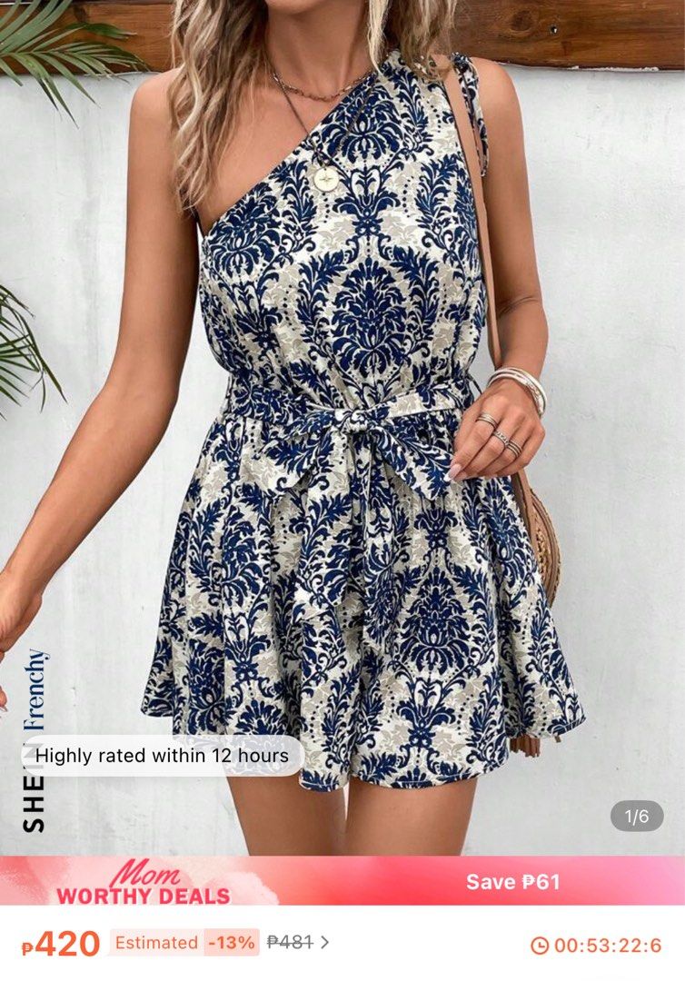 One Shoulder Romper (Category: Rompers) located in Quezon City. Submitted by chamibee (Listing ID 1364874100, Image 3). Description: Fits small to medium frame.