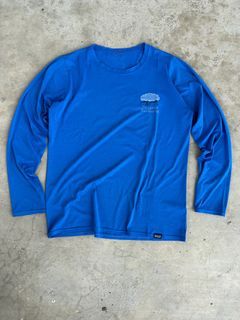 Patagonia Trail Running Blue Long Shirt