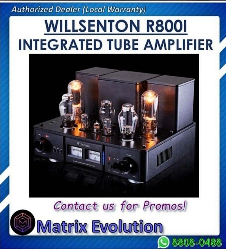 Powerful!! Highly raved Willsenton R800i (with 805 bulbs) Tube Amp