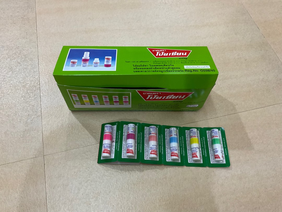 Poysian Inhaler 6pcs, Health & Nutrition, Medical Supplies & Tools on ...