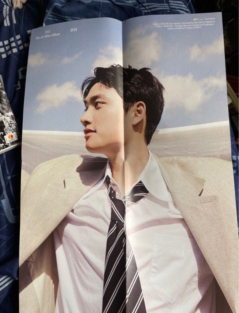 Rose album Kyungsoo folded poster (Category: K-Wave Merchandise) located in Manila. Submitted by caire4l (Listing ID 1364765206, Image 1). Description: buyer will shoulder sf.