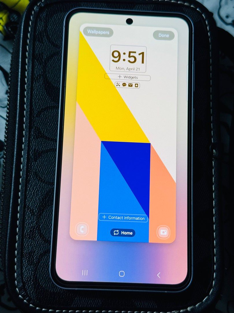 Samsung A55 5G (Category: Samsung) located in Las Pinas. Submitted by shoshon (Listing ID 1364901021, Image 2). Description: Sell/Swap NO ISSUE Mint condition 8/256gb Ntc approved.