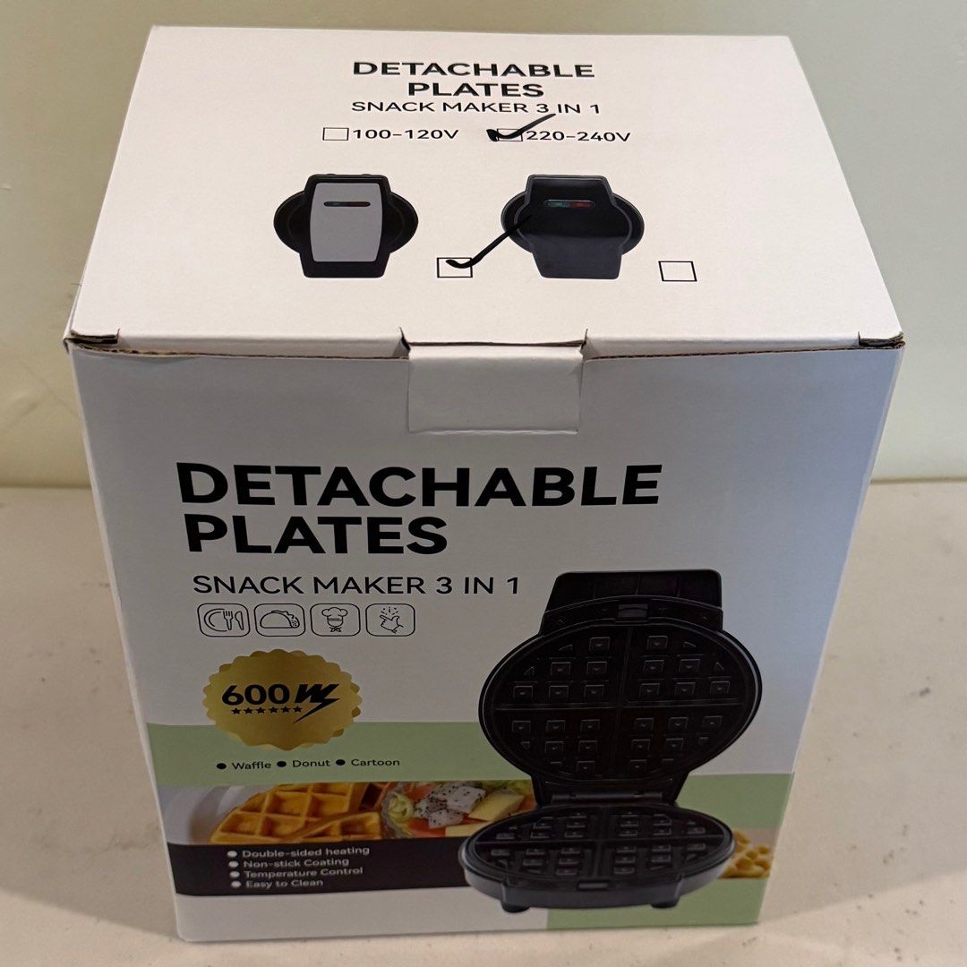 Snack Maker • Donut Maker • Waffle Maker • Cartoon Plate Maker (Category: Other Kitchen Appliances) located in Pandi. Submitted by prelovedforbabies (Listing ID 1364896255, Image 1). Description: 🛵 Mode of delivery 🛵 Only through SDD: 📌 Grab or Lalamove as long as serviceable by the app at buyers expense. Pick up location: 📍South Caloocan 📍 Quezon City.