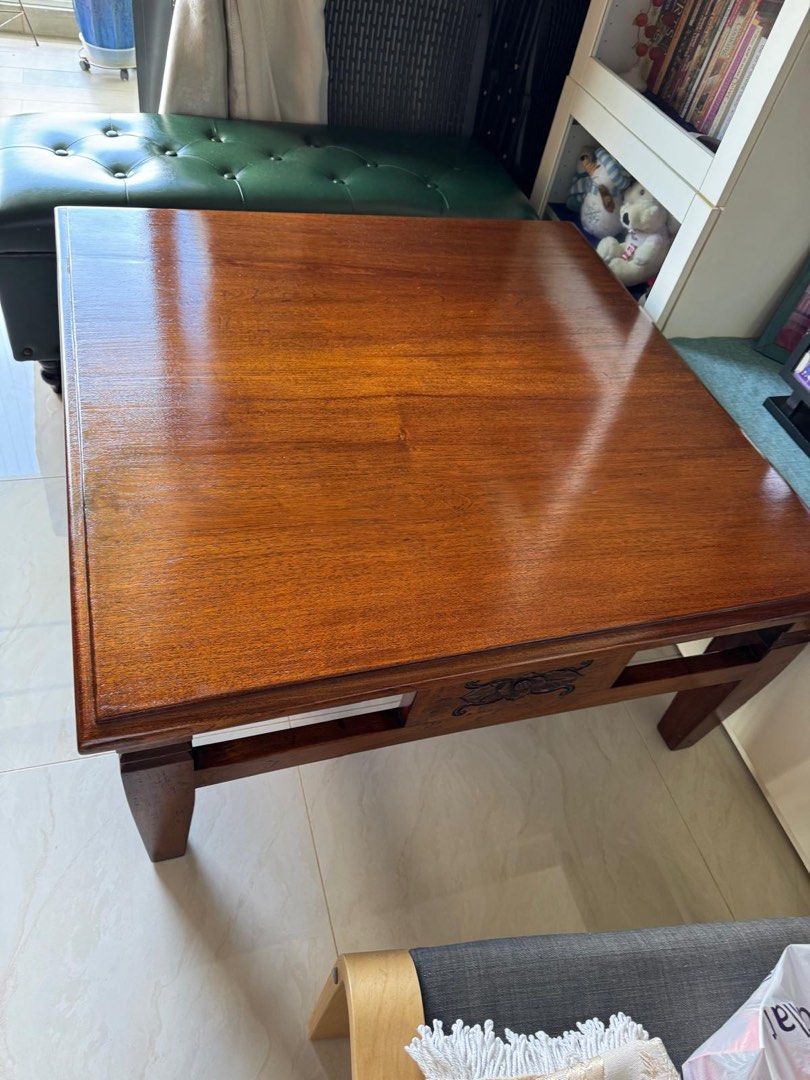 Solid Wood Center Table (Category: Tables & Sets) located in Singapore. Submitted by lynyenn (Listing ID 1364861985, Image 2). Description: Pick up at Signature at Yishun St. 51.