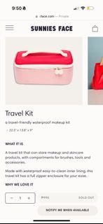 Sunnies Face Travel makep pouch