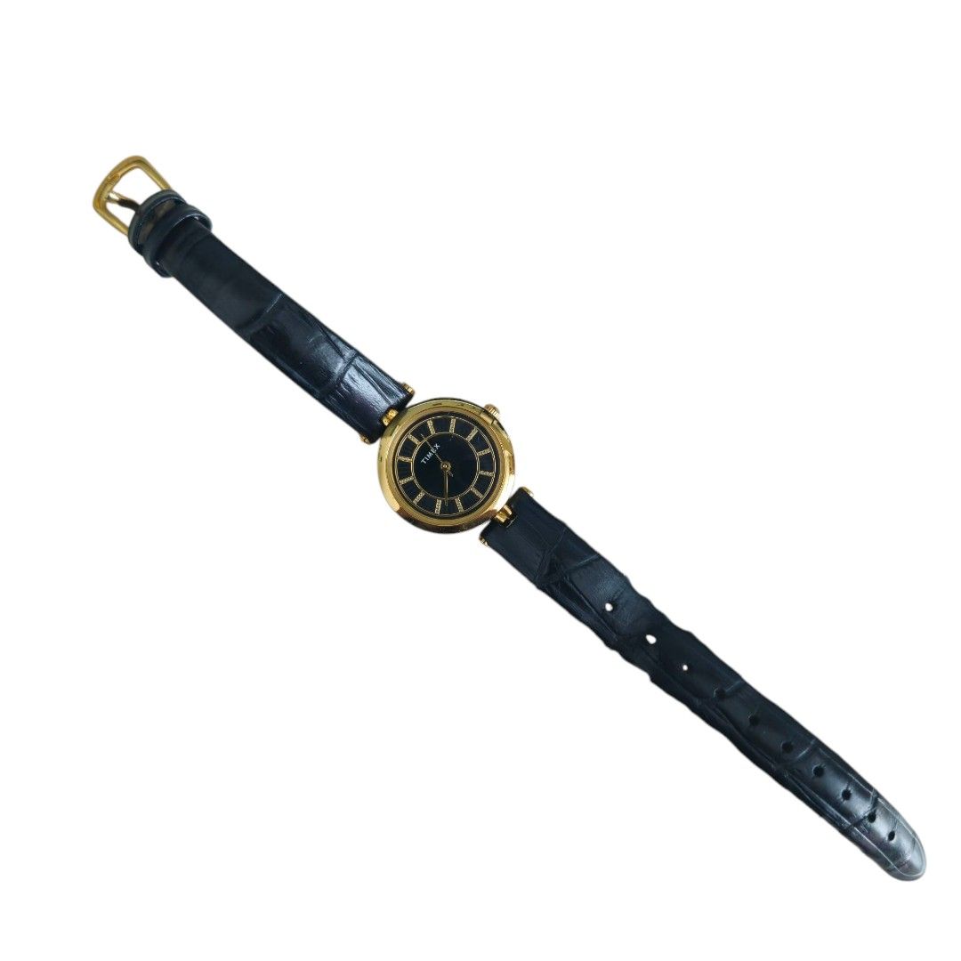 Timex Analog Womens Watch (Category: Women's Watches) located in Manila. Submitted by tif.decluttertime (Listing ID 1364808871, Image 1). Description: Timex Analog Black Dial Womens Watch TWEL11411E Packaging: None Purchased at: SM City San Lazaro Need: Battery and Strap Replacement Color: Black/Gold Technical Features: Water Resistant.