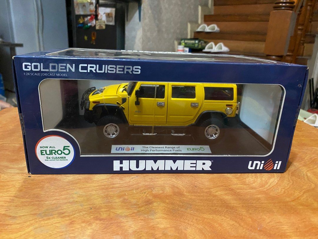 Unioil Hammer toy car yellow (Category: Vehicle & Diecast Models) located in Valenzuela. Submitted by philoris (Listing ID 1364896053, Image 1). Description: Hi guys, Selling brand new unioil hammer yellow car toy 1,200 cash Slightly negotiable, Meet up sm Valenzuela only, lalamove or lbc available .