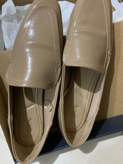 Zara Patent Loafers Flats Mules EUR 38