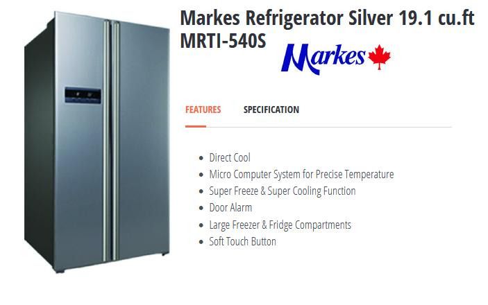 19 cubic ft 2 side doors inverter ref refrigirator Markes Canada Haier brand (Category: Refrigerators and Freezers) located in Manila. Submitted by rimaxpc (Listing ID 1364996255, Image 2). Description: 19 cubic feet inverter 2 side door digital second hand Local distributor is Markes & Haier Philippines.