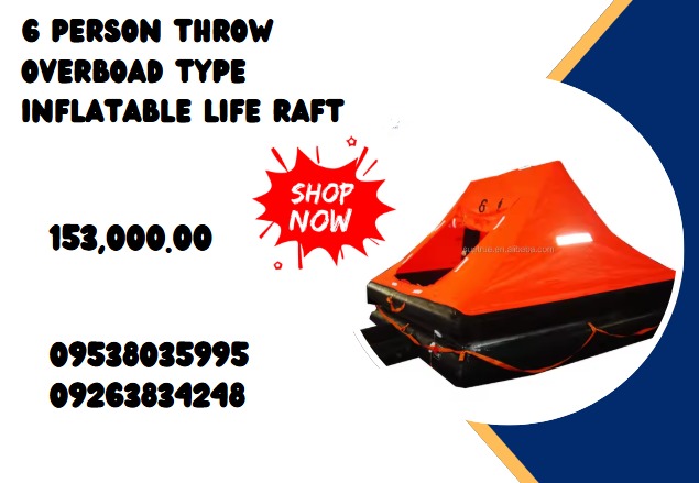 6 Person Throw Overboard Type Inflatable Life Raft, Everything Else ...