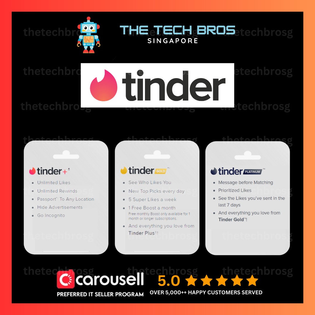 ⭐️ Tinder Plus | Tinder Gold | Tinder Platinum Gift Card ⭐️ ...