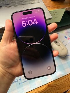 Authentic Preloved iPhone 14 Pro Deep Purple 128GB Globe locked