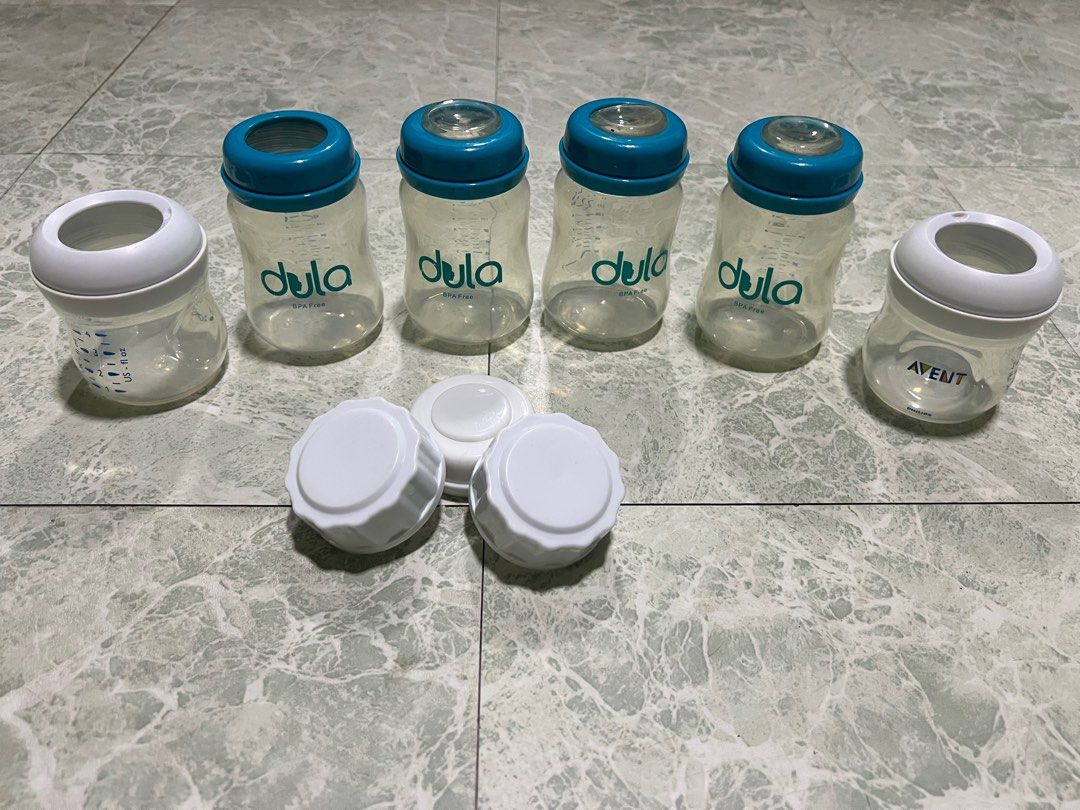 Bottles and breastmilk storage (Category: Breastfeeding & Bottle Feeding) located in Manila. Submitted by mrac10 (Listing ID 1364949431, Image 2). Description: Take all na. Used as breast milk storage.