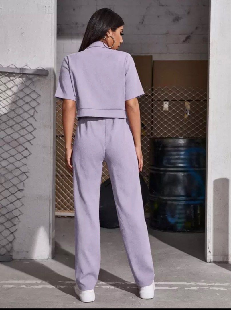 Corduroy Set in Lilac Purple (Category: Sets or Coordinates) located in Zamboanga. Submitted by debdr (Listing ID 1365096558, Image 2). Description: Used once. Inner not included. Inclusive of shipping fee.