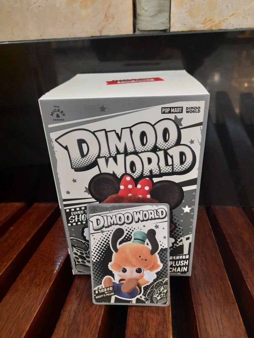 Dimoo Disney Goofy Plush Pendant Original Popmart, Fesyen Wanita ...