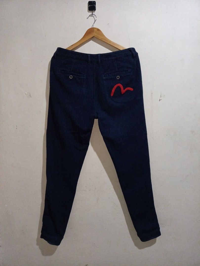 Evisu Jogger Pants (Category: Joggers) located in Bacolod City. Submitted by benjj19 (Listing ID 1365072546, Image 1). Description: Evisu Excellent condition Small on tag Dimes: 34W/41L Color rate: 9.8/10 No issue 550+sf‼️ Location Negros Occidental.