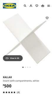 Ikea Kallax Insert with Compartments (X-shaped)
