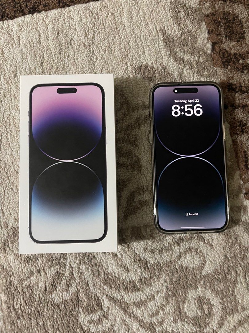 iPhone 14 Pro Max 256GB FU (Category: iPhone 14 Series) located in Manila. Submitted by skirtttz (Listing ID 1365073493, Image 3). Description: iPhone 14 Pro Max 256GB 79% Batt health, Factory Unlocked Face id and truetone working Local Release No issue performance wise check upon meetup With box and cord 33k na lang fixed rush Taguig/bacoor area for meetups.