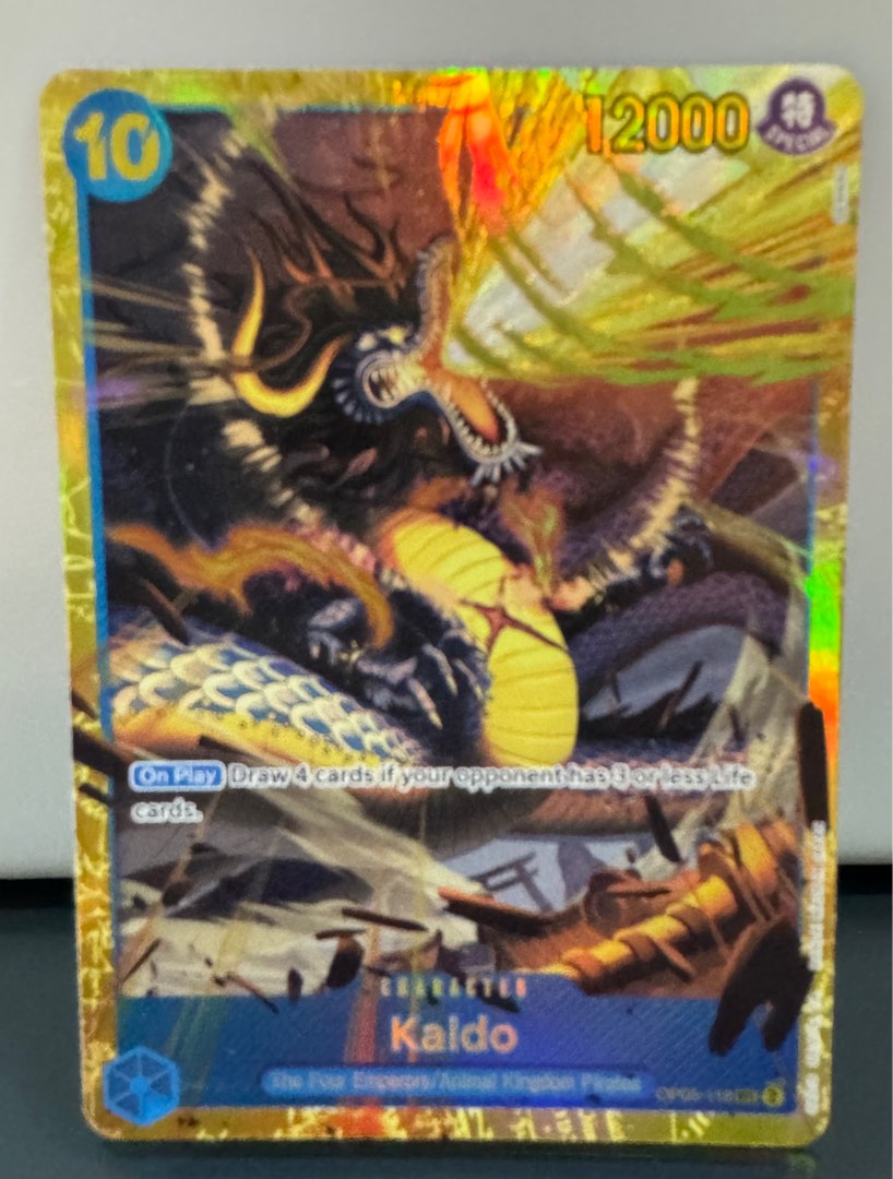secret rare kaido card One Piece - Awakening of the New Era - Kaido (Secret Rare)