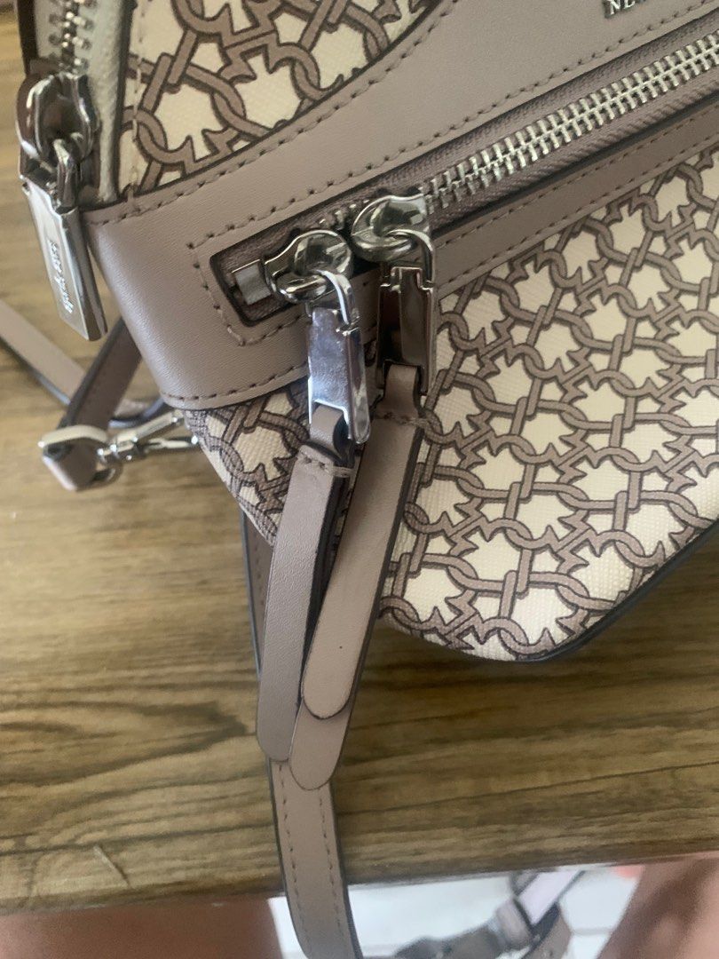KATE SPADE SPADE CREAM TAN LINK MINI CONVERTIBLE BACKPACK (Category: Luxury Bags & Wallets) located in Las Pinas. Submitted by aokisells (Listing ID 1364967367, Image 3). Description: rfs: really need funds, rush issue: some storage stains inside see last pic original .