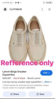 Lanvin biege spadrilles