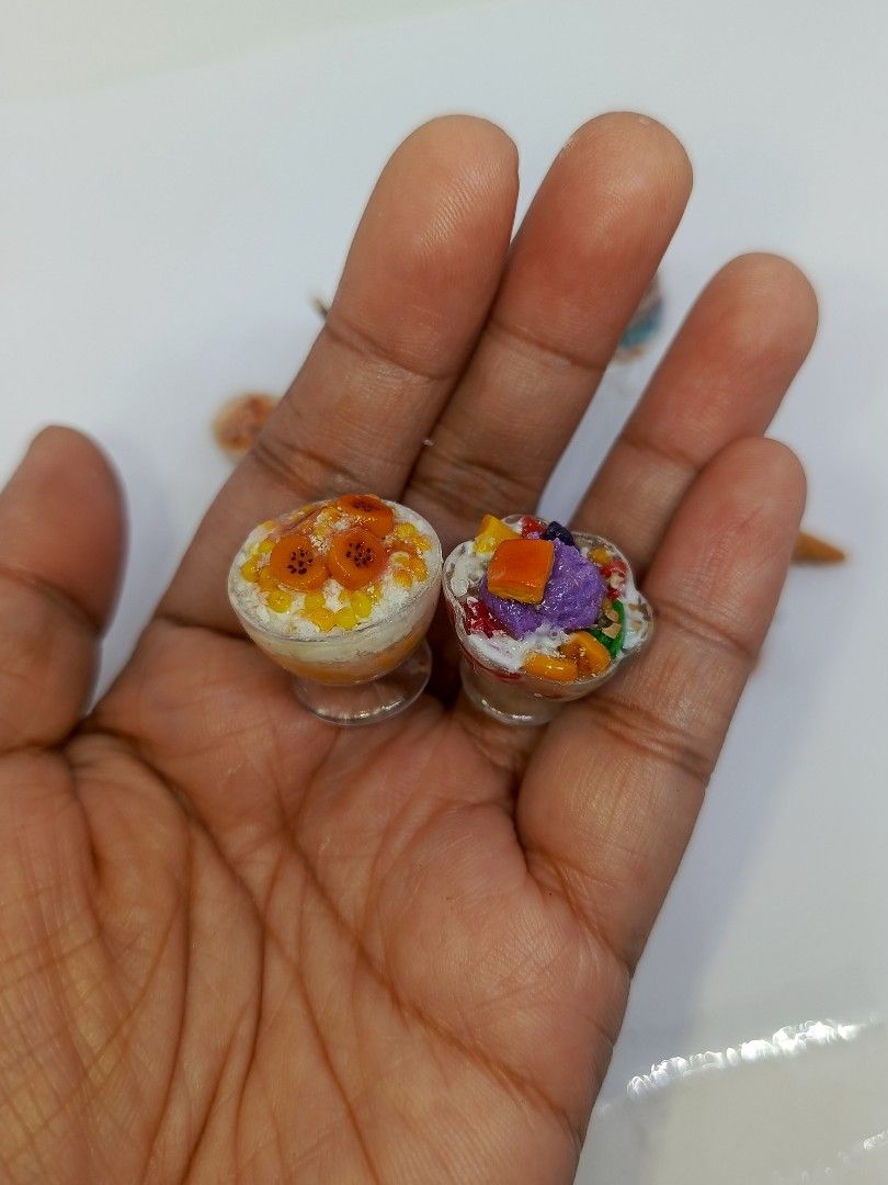 Miniature Halo-halo (Category: Handmade Craft) located in Manila. Submitted by jpedrina0727393 (Listing ID 1364969704, Image 3). Description: Miniature Halo-halo/ Filipino Cold Desserts Material: Polymer Clay, Mod Podge, Resin MADE TO ORDER! HALF DO FOR SECURITY DEPOSIT pls wait 2-3 days.
