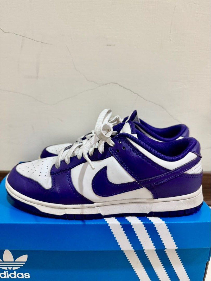 Nike Dunk Low Retro Court Purple葡萄紫US 8 男女皆可穿, 他的 Nike Dunk Low Retro Court Purple葡萄紫US 8 男女皆可穿, 他的