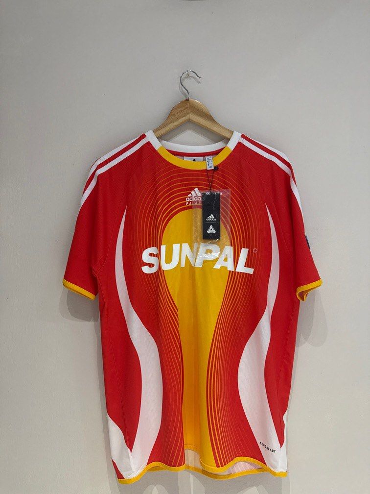 PALACE × adidas Originals SUNPAL shirt Palace Adidas Sunpal Shirt Bright Orange Men's - FW20 - US