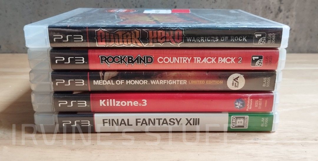 Ps3 Games FIRE SALE (Category: PlayStation) located in Marikina City. Submitted by irvinesstuff (Listing ID 1364974613, Image 1). Description: SALE 🎉🎉 Offer 👈 - 250 each - GUITAR HERO( NEW SEALED) ✨SOLD!!❌ - ROCKBAND ✨ SOLD !!❌ 👉 Available - DEVIL MAY CRY (brand New Sealed) php.449 - KillZone - Final fantasy SHIPP NATIONWIDE / JNT lalamove : 👍 👉 NO COD / COP.