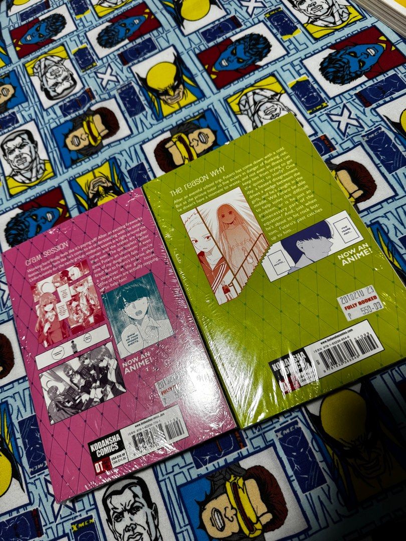 Quintessential Quintuplets Volume 3 & 5 (Category: Comics & Manga) located in Quezon City. Submitted by whosjuanch (Listing ID 1365054707, Image 2). Description: 300 each, like new and sealed. Bought for 550 pesos in Fully Booked (tag still intact).